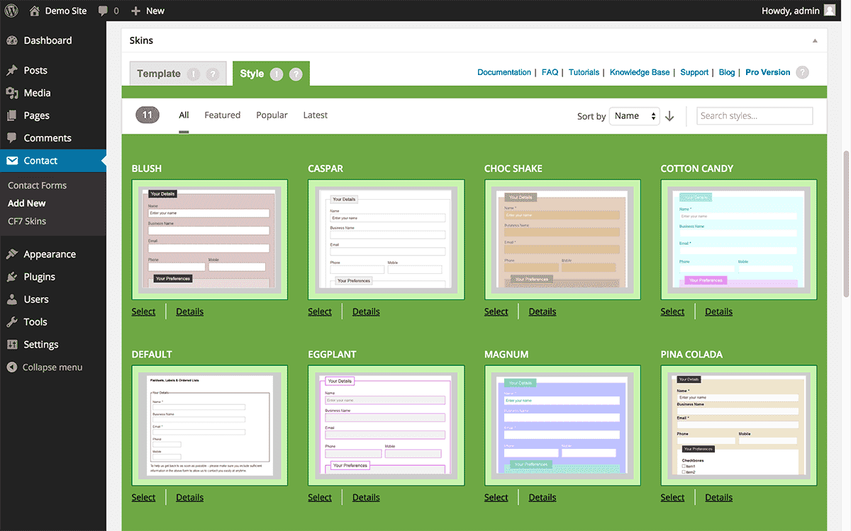 Styling your "contact forms" in WordPress without HTML or CSS code! Styling your "contact forms" in WordPress without HTML or CSS code!